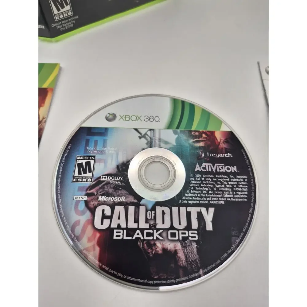 Call of Duty: Black Ops and Modern Warfare 3 (Xbox 360, 2010) Complete Tested